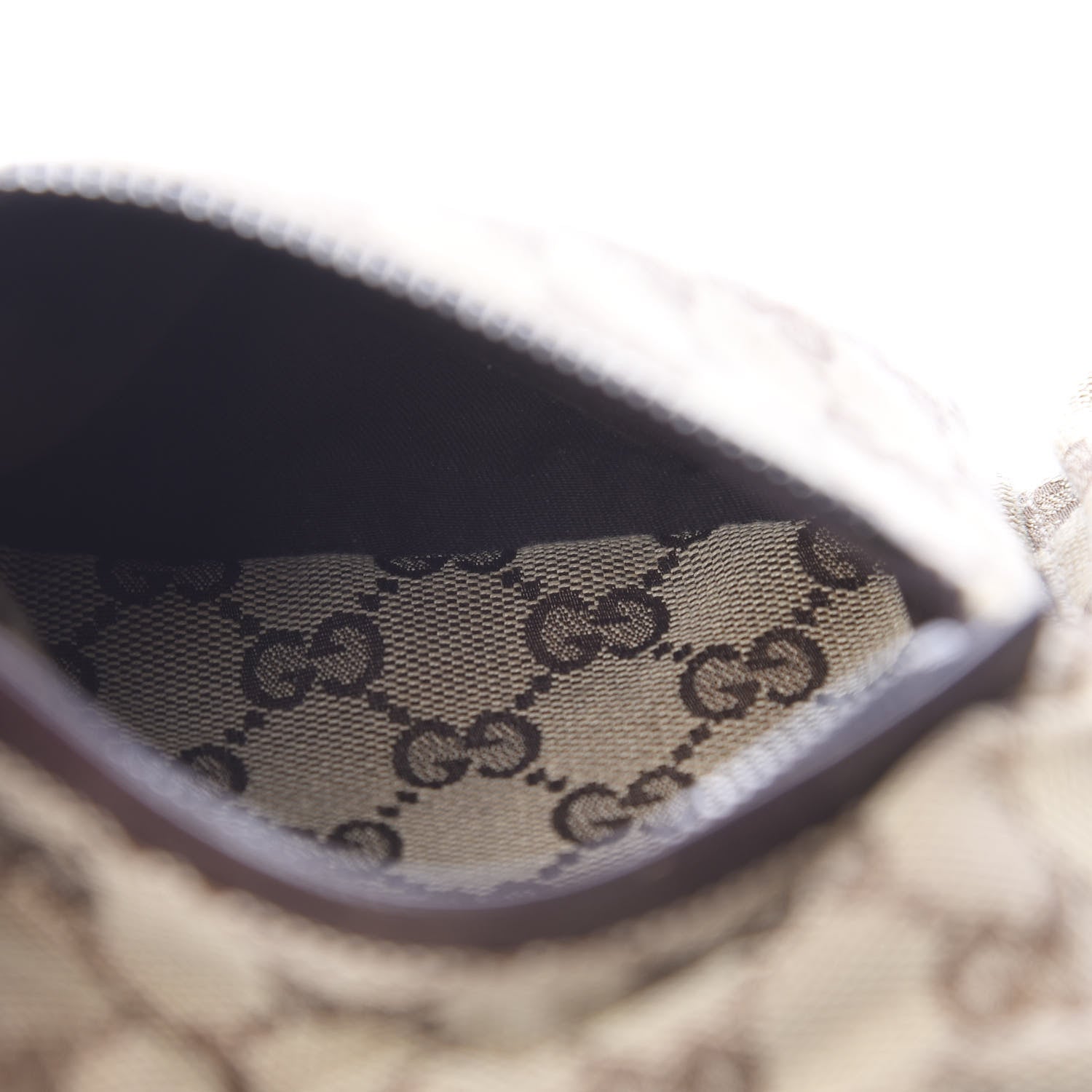 Gucci GG Monogram Double Pocket Belt Bag Dark Brown 5 of 10