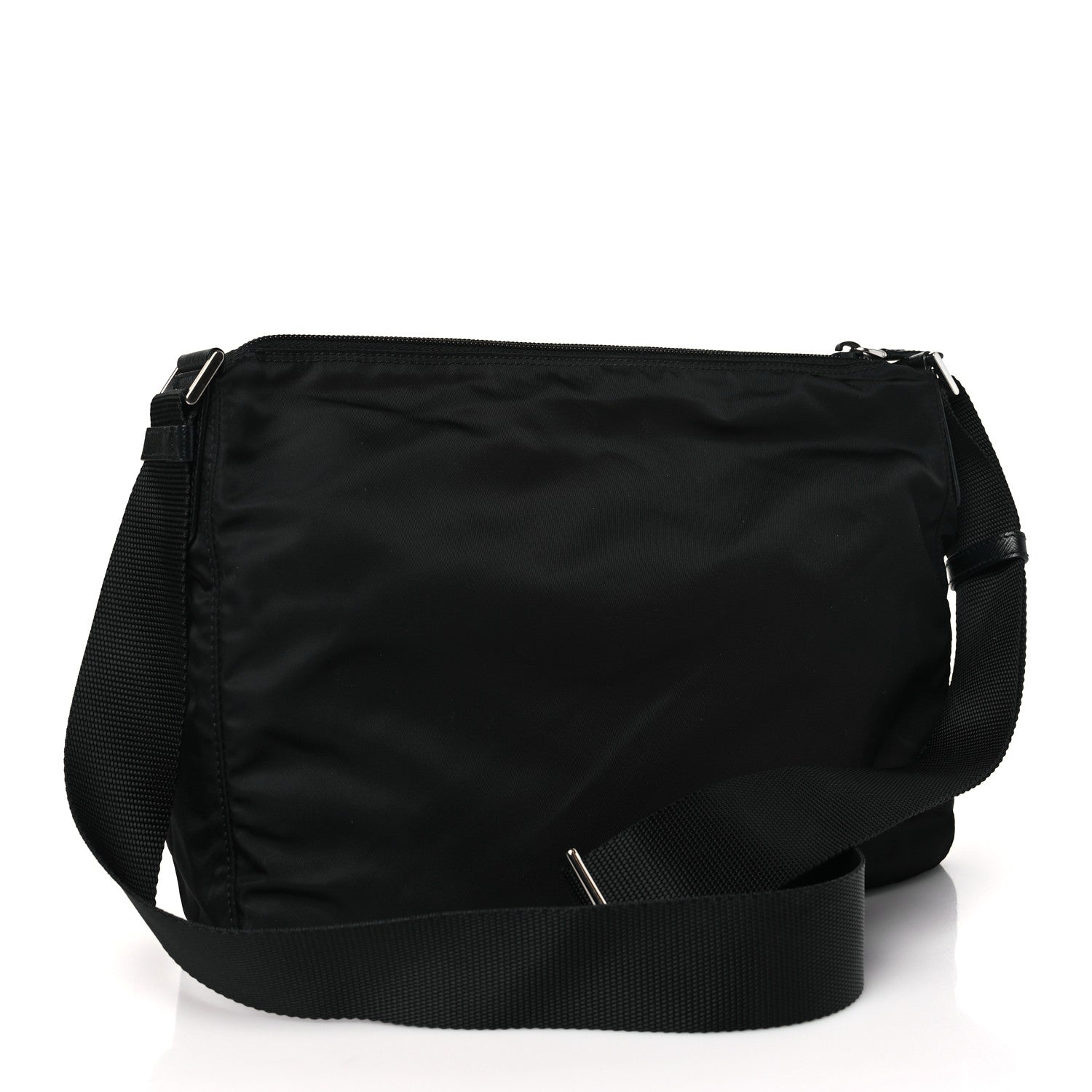 Prada Tessuto Nylon Messenger Bag Black 3 of 9