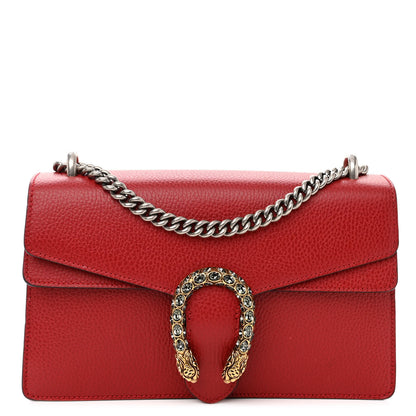 Gucci Dollar Calfskin Swarovski Crystal Small Dionysus Shoulder Bag Hibiscus Red 1 of 10