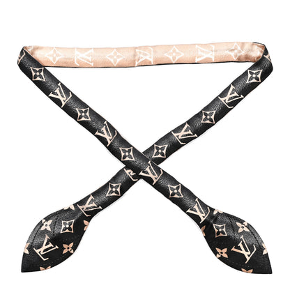 Louis Vuitton Silk Monogram Vuittamins Bandeau 3D Black 1 of 4