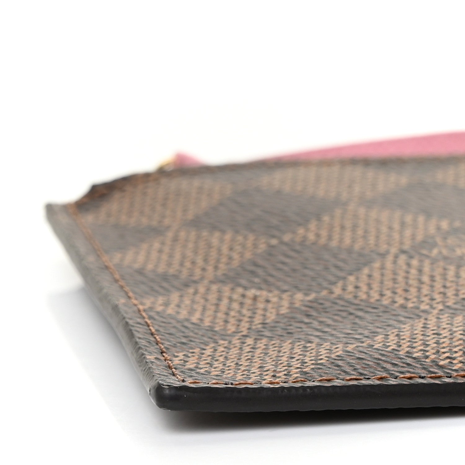 Louis Vuitton Damier Ebene Studded Felicie Chain Wallet Zippered Insert 7 of 8