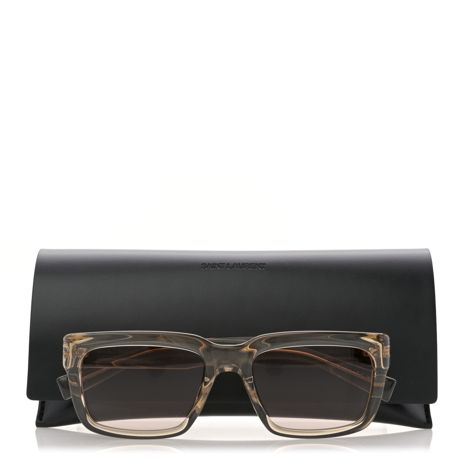 Saint Laurent Transparent Acetate Sunglasses SL 615 8 of 8