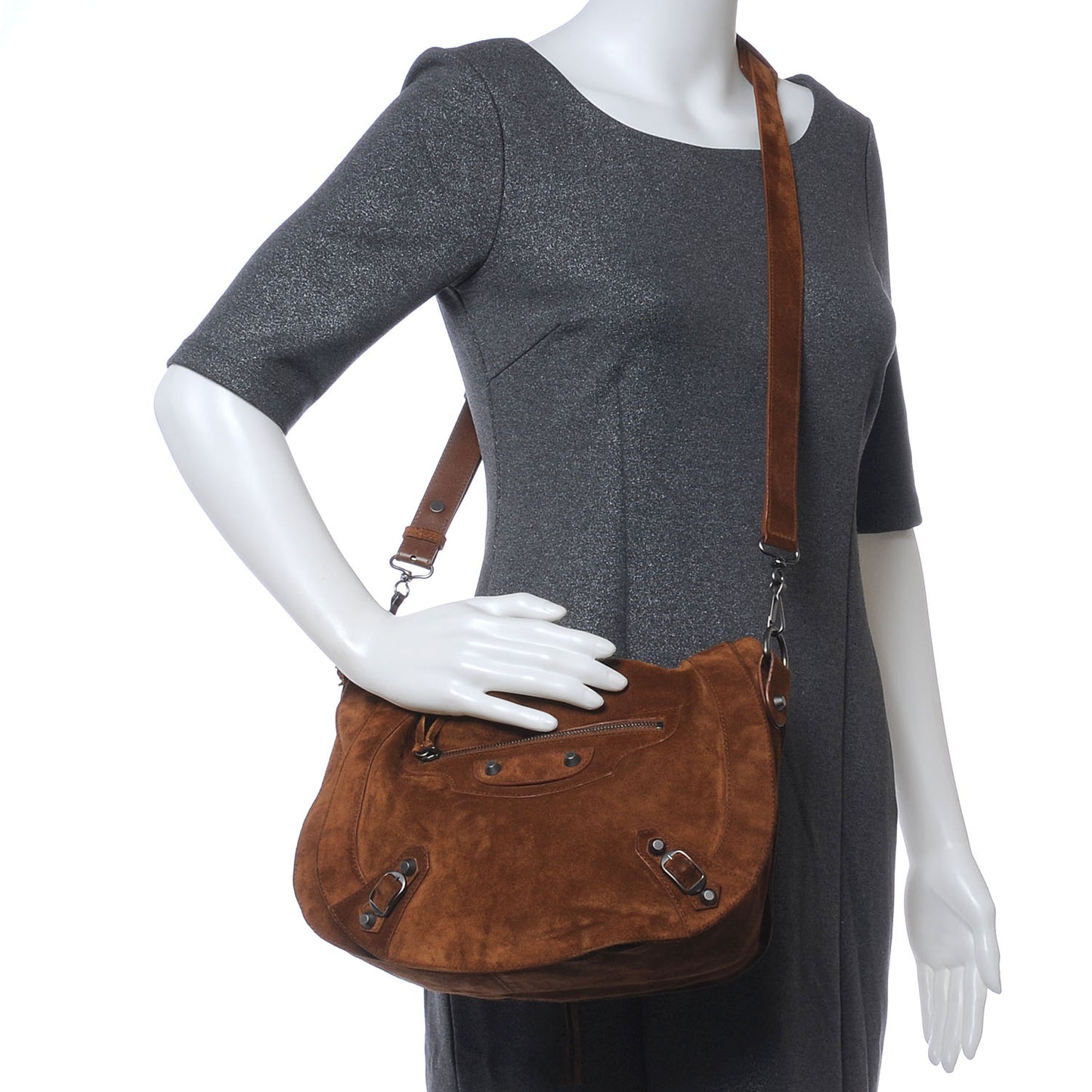 Baby Daim Suede Neo Folk Messenger Chataigne