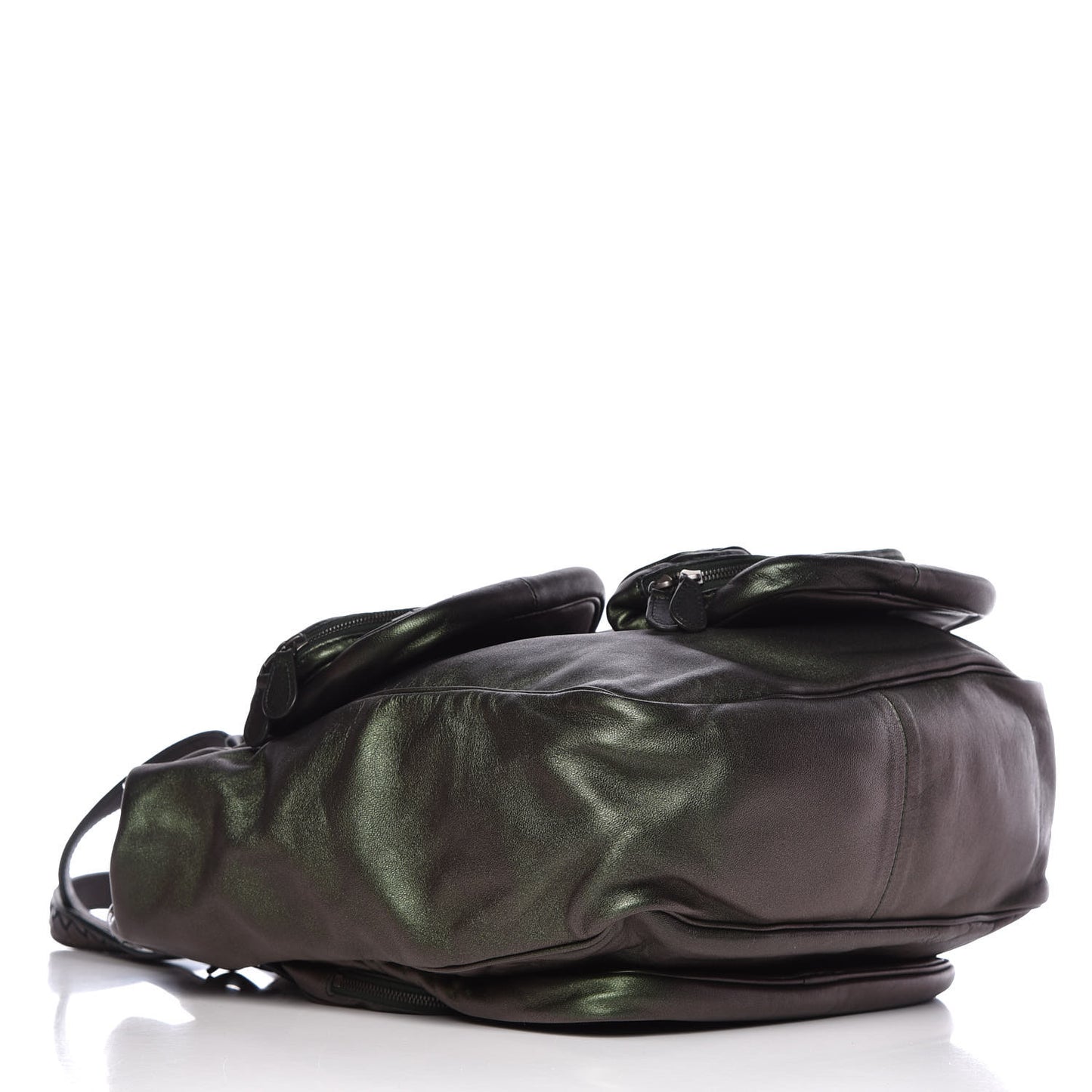 Iridescent Scarabee Multi Pocket Tote Bag Green