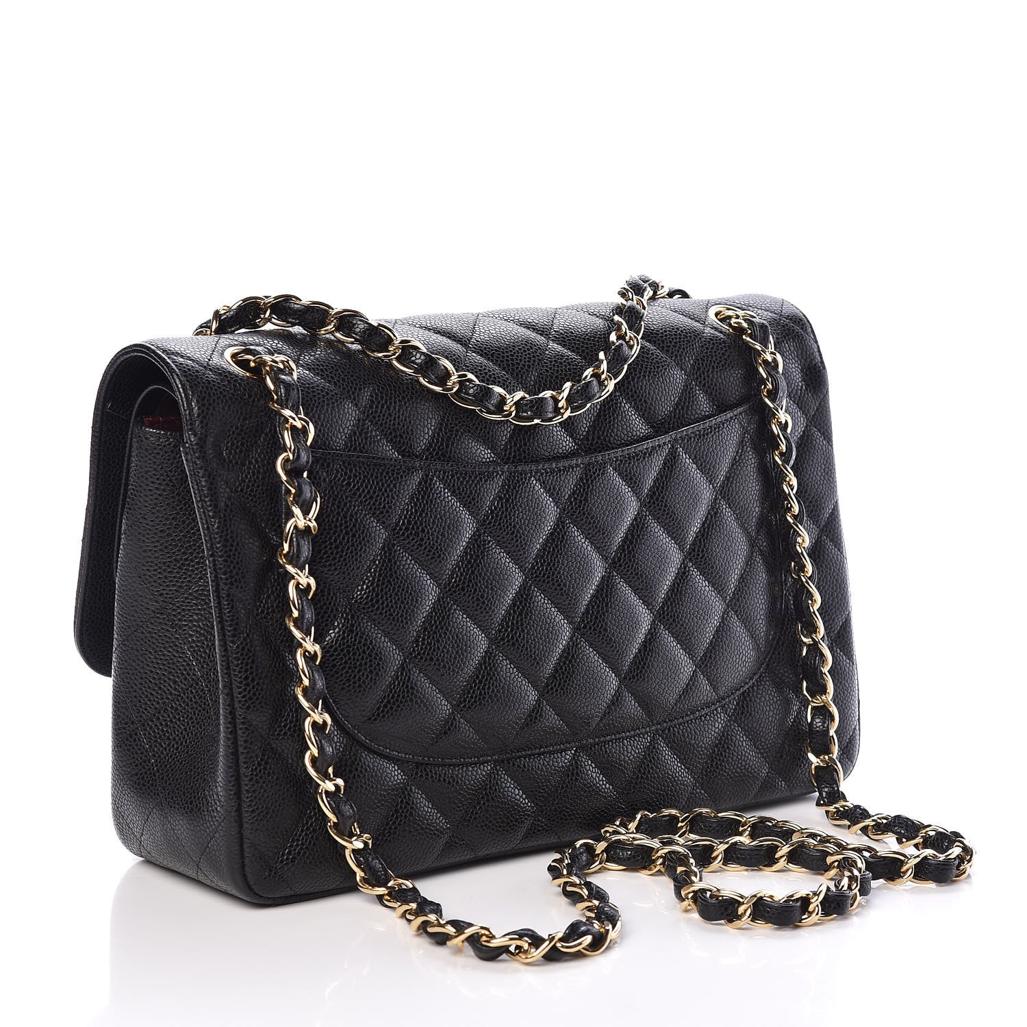 Chanel Caviar Quilted Jumbo Double Flap Black 3 of 11