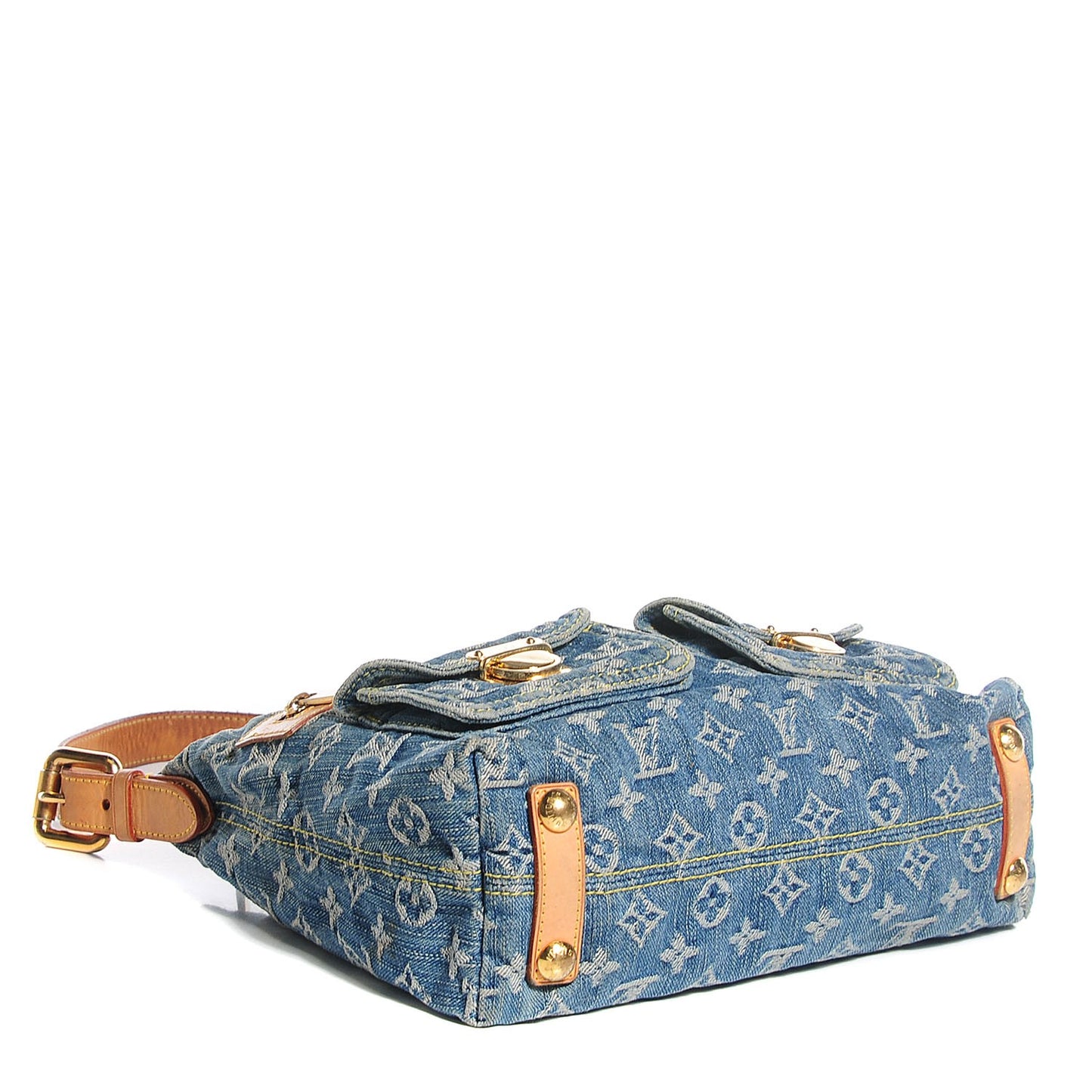 Monogram Denim Baggy PM Blue