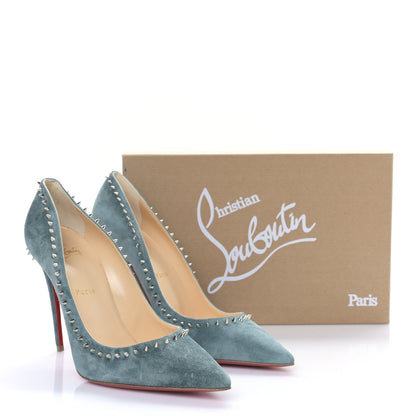 Christian Louboutin Veau Velours Anjalina 100 Pumps 39.5 Everest 8 of 8