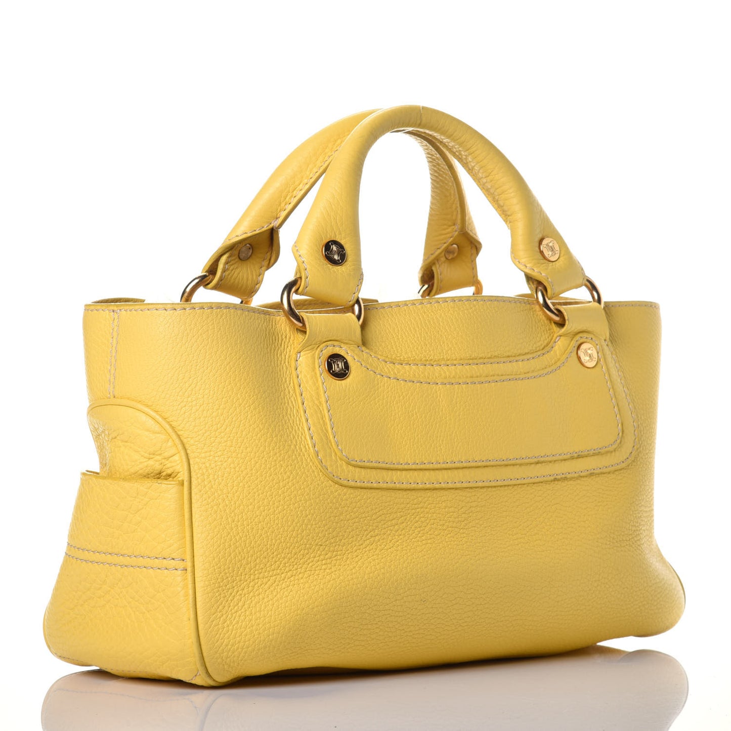 Calfskin Boogie Satchel Yellow