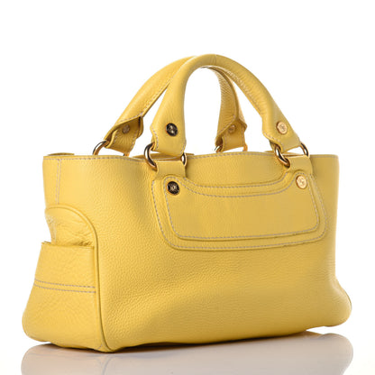 Celine Calfskin Boogie Satchel Yellow 3 of 9