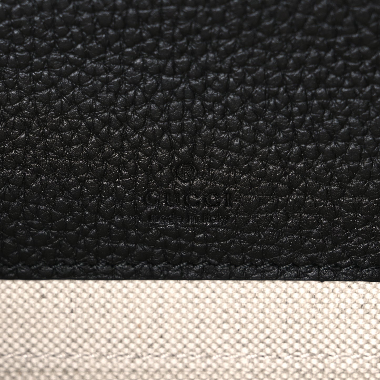 Piuma Calfskin Jumbo GG Embossed Super Mini Messenger Bag Black