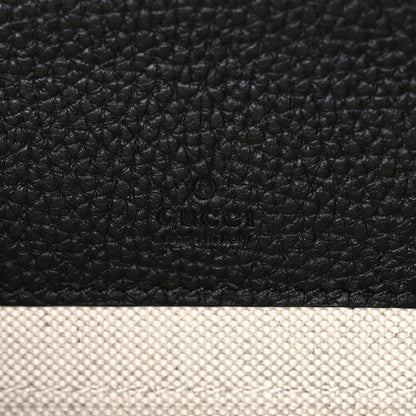 Gucci Piuma Calfskin Jumbo GG Embossed Super Mini Messenger Bag Black 6 of 10