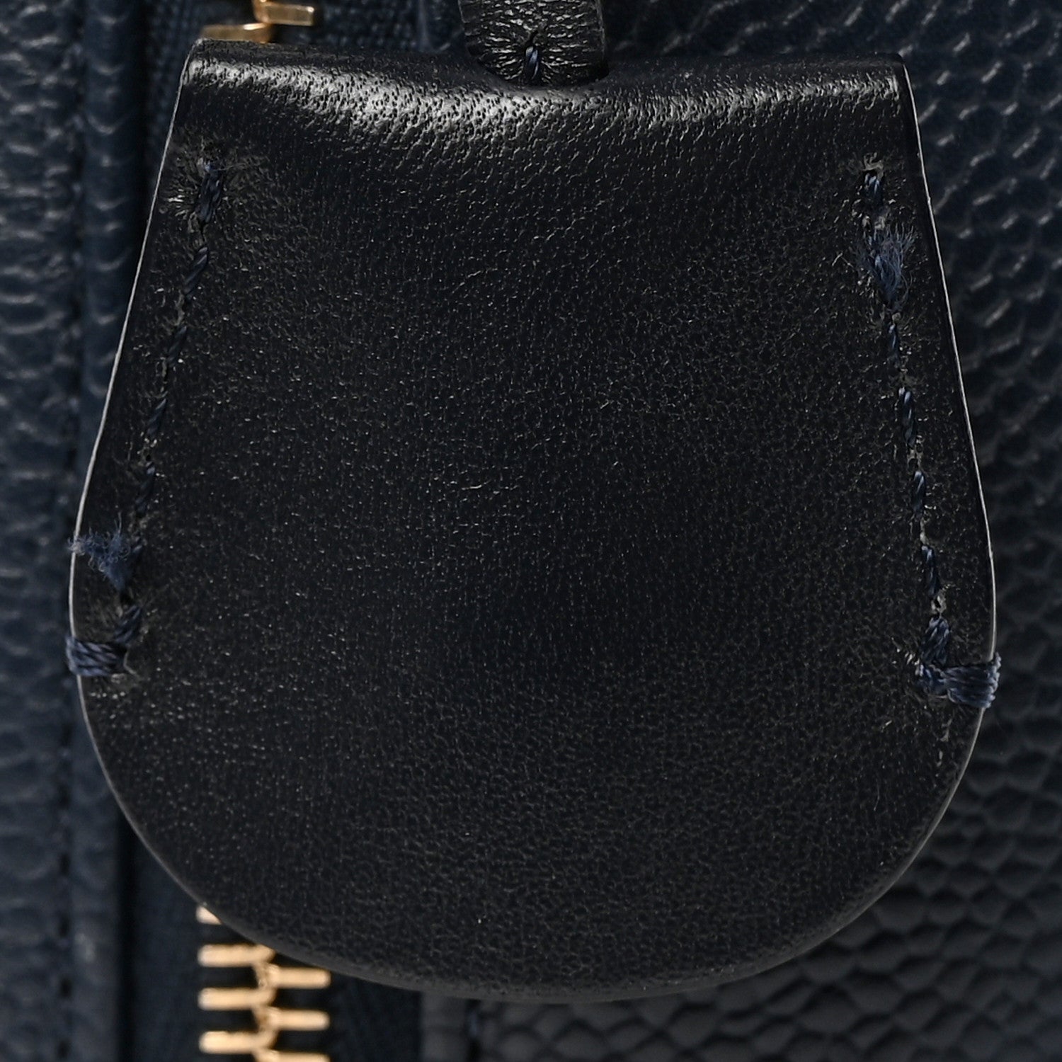 Chanel Caviar Quilted Medium CC Filigree Vanity Case Navy Black 12 of 14