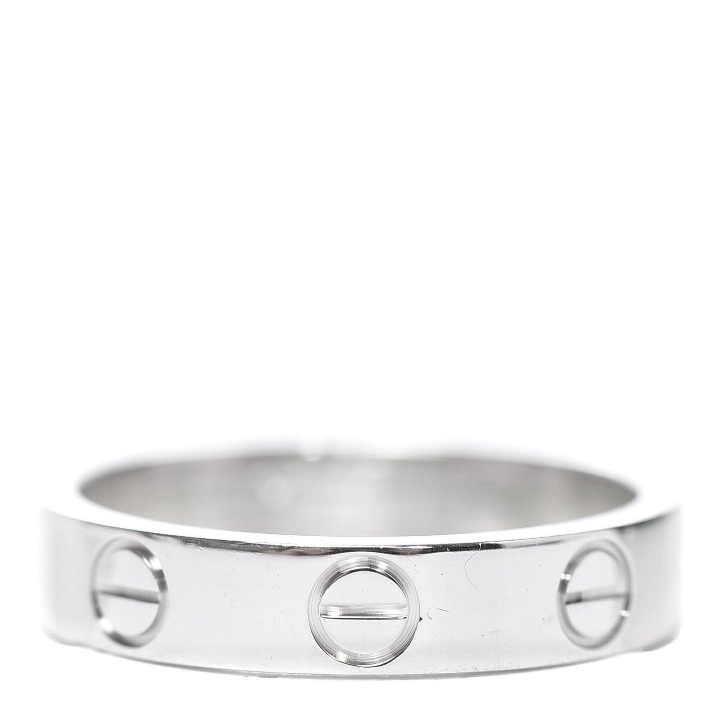 18K White Gold 3.5mm LOVE Wedding Band Ring 47 4