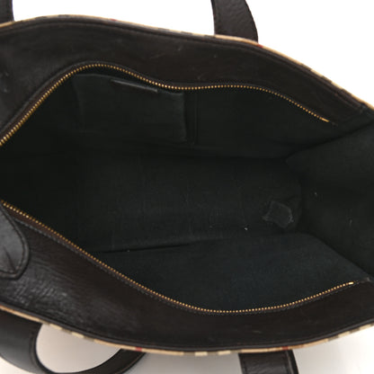 Burberry Haymarket Check Tote Chocolate 4 of 13