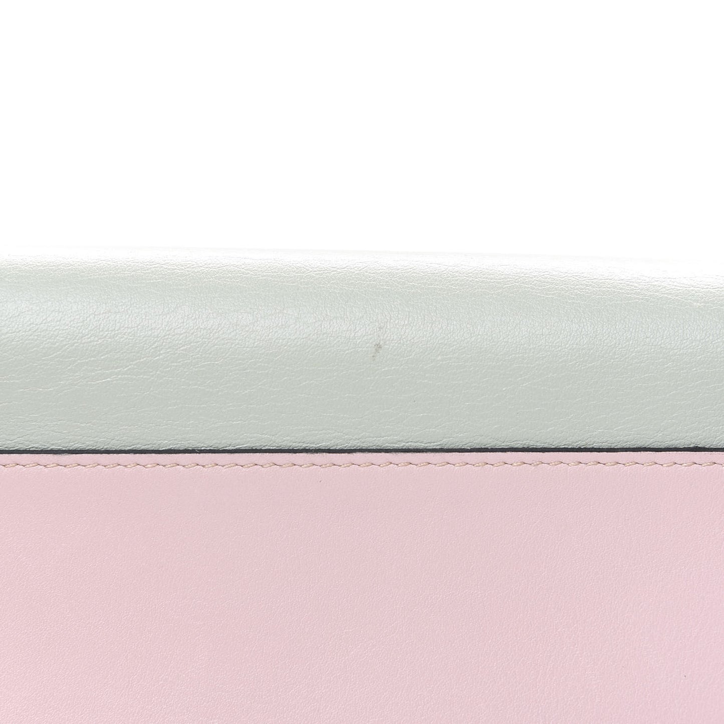 Calfskin Watercolor Rockstud Wristlet Wallet Rose Green Yellow Sky
