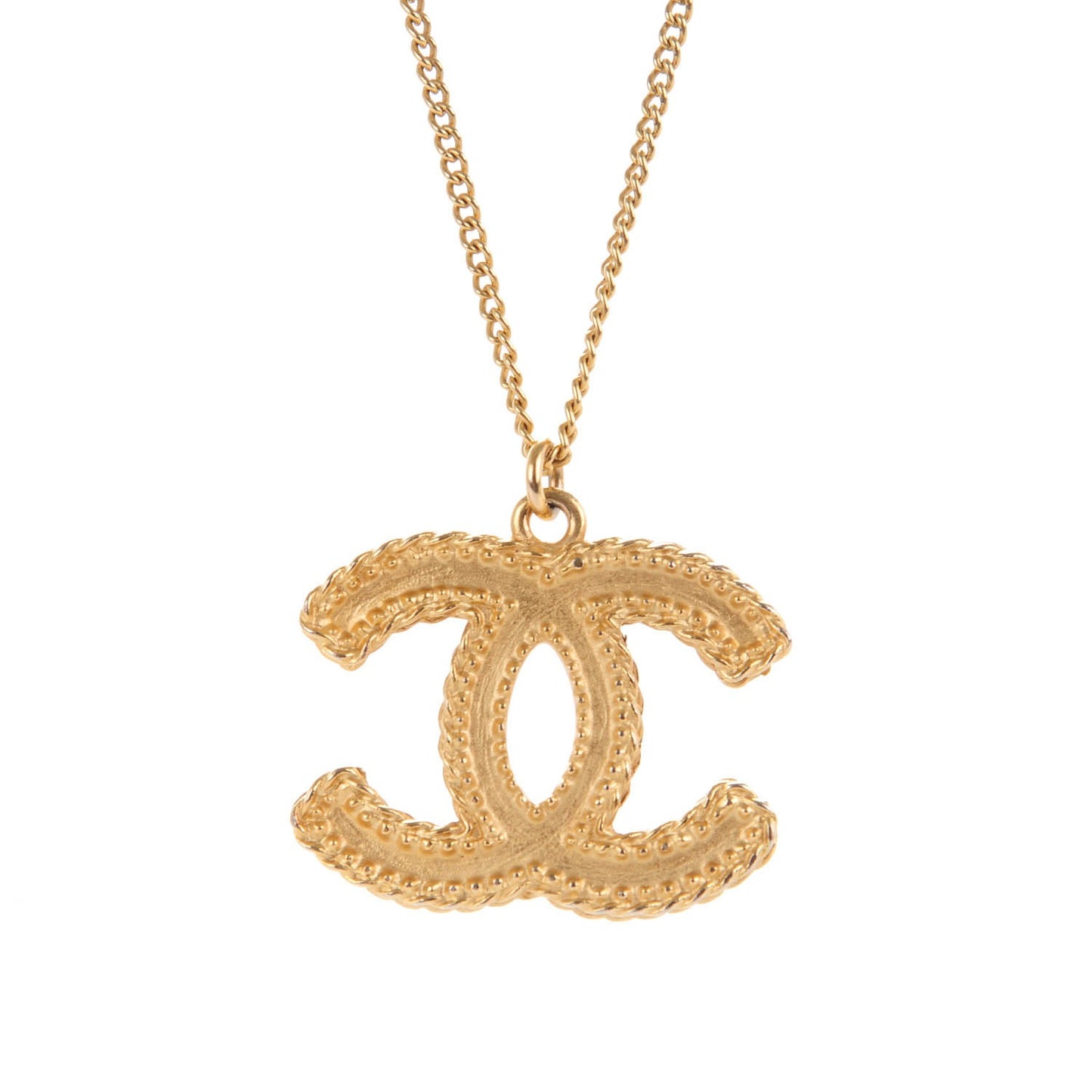 CC Pendant Necklace Gold