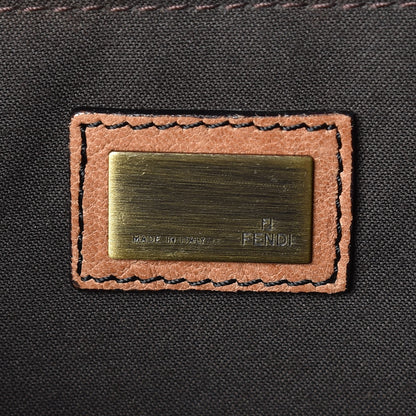 Fendi Nappa Patent B Bis Flap Bag Osso Black 6 of 17