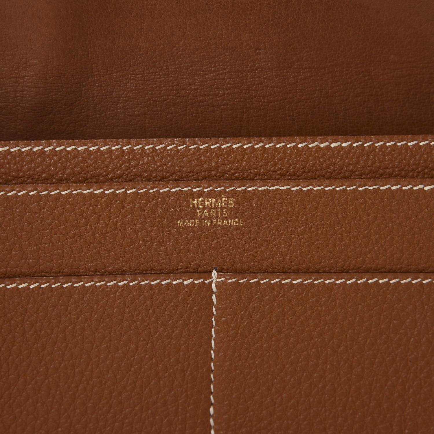 Hermes Togo Dogon Duo Wallet Gold 7 of 9