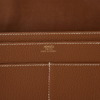 Hermes Togo Dogon Duo Wallet Gold 7 of 9