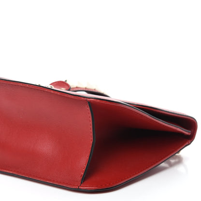 Valentino Garavani Vitello Large Glam Lock Rockstud Flap Red 7 of 15