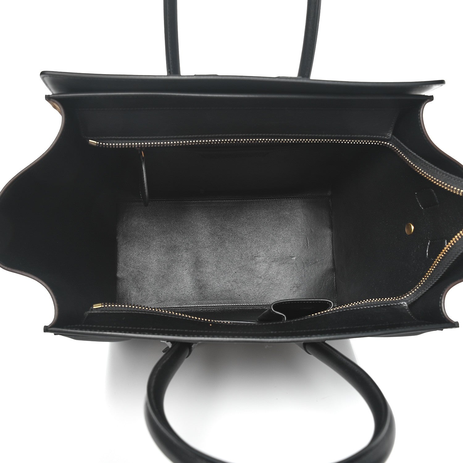 Celine Baby Grained Calfskin Suede Mini Tri-Color Luggage Stone 5 of 11