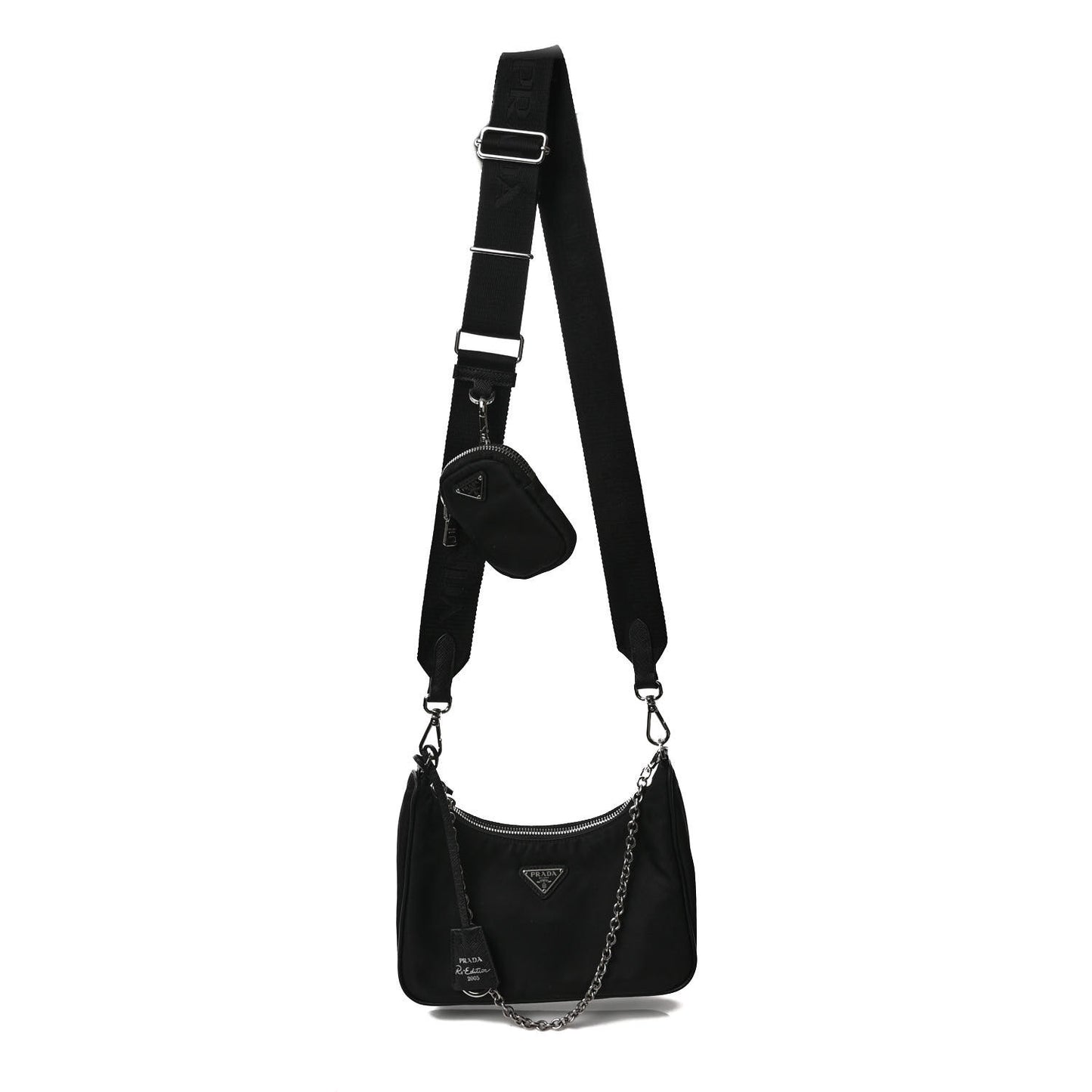 Nylon Re-Edition 2005 Shoulder Bag Black
