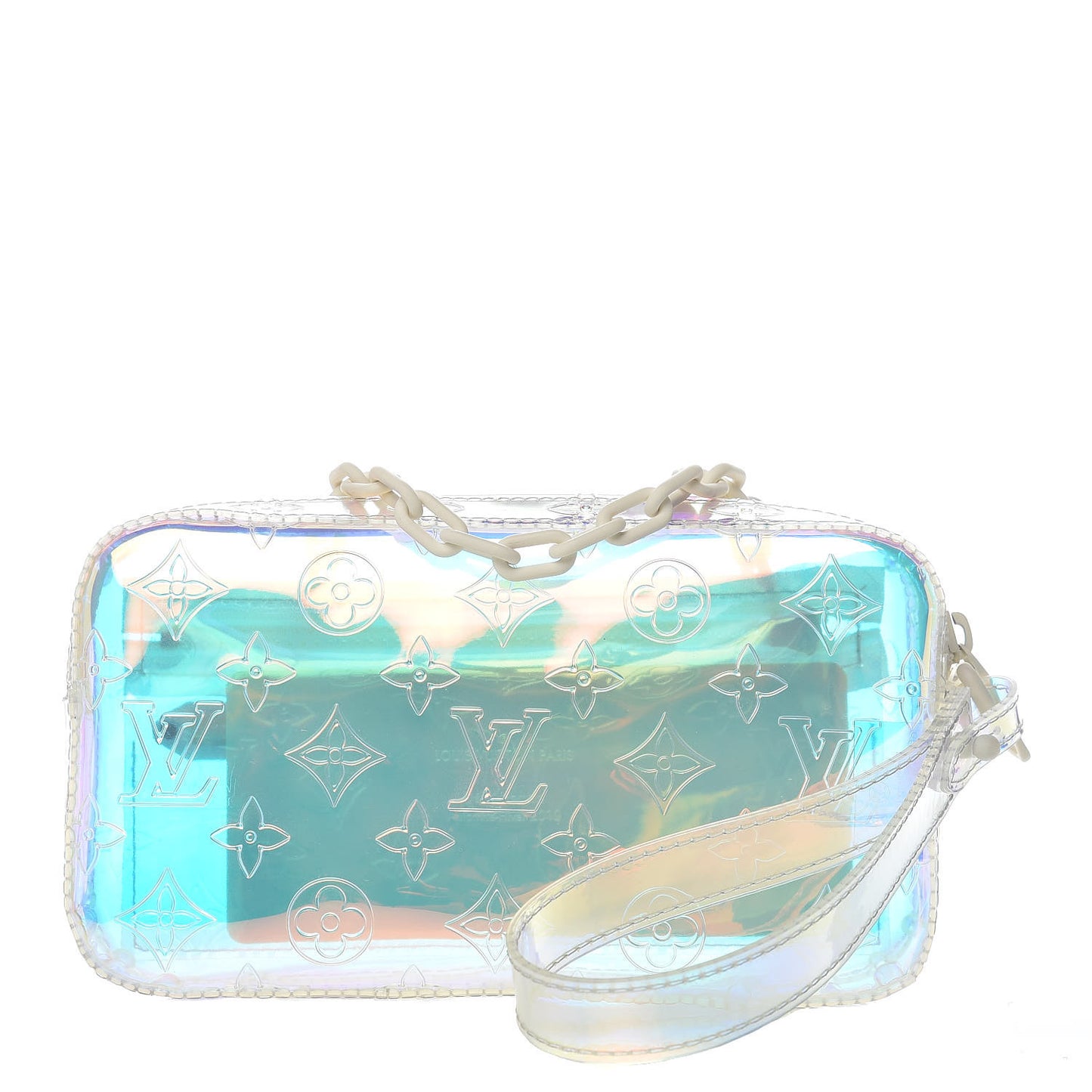 PVC Monogram Pochette Volga Iridescent Prism