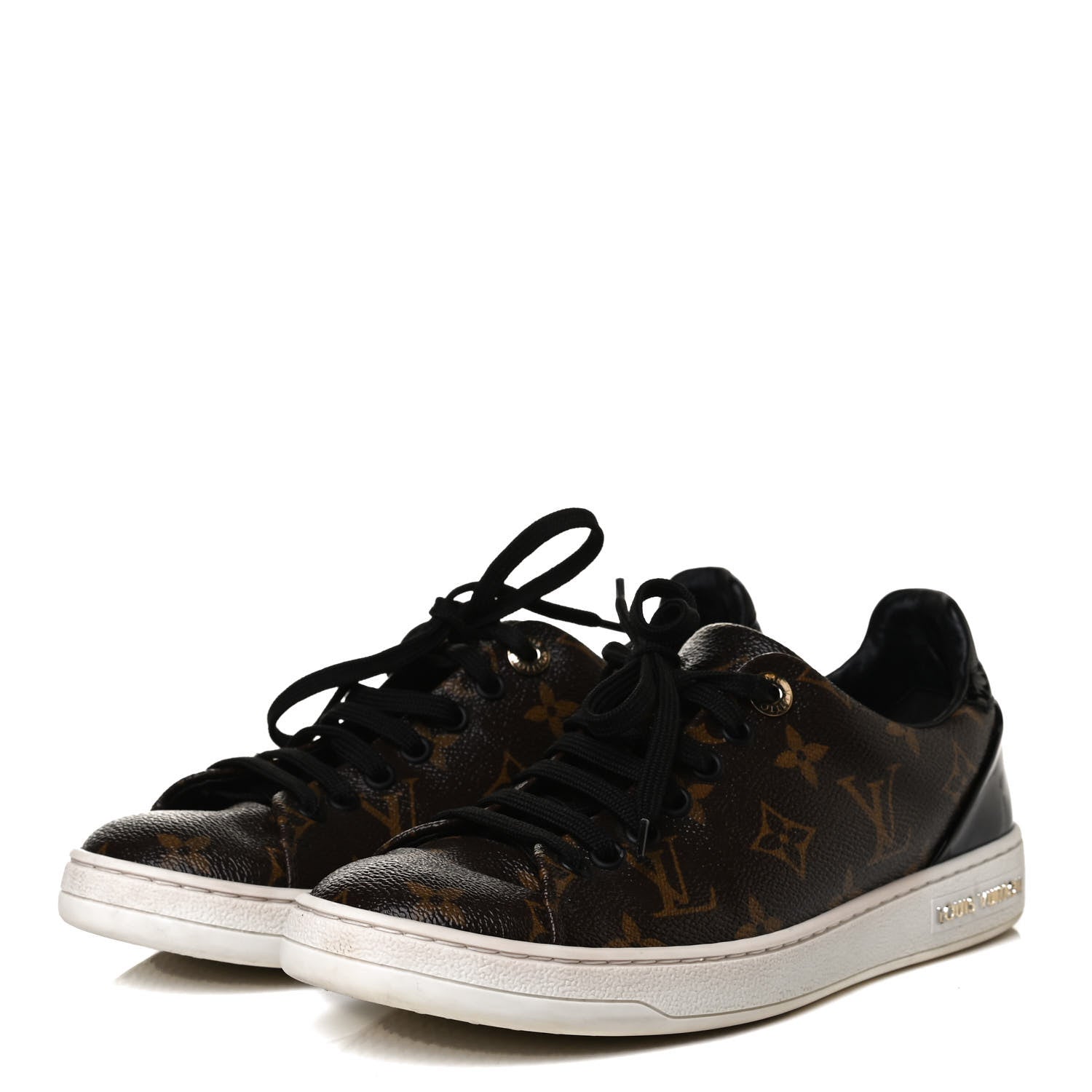 Louis Vuitton Patent Monogram Frontrow Sneakers 36.5 5 of 25