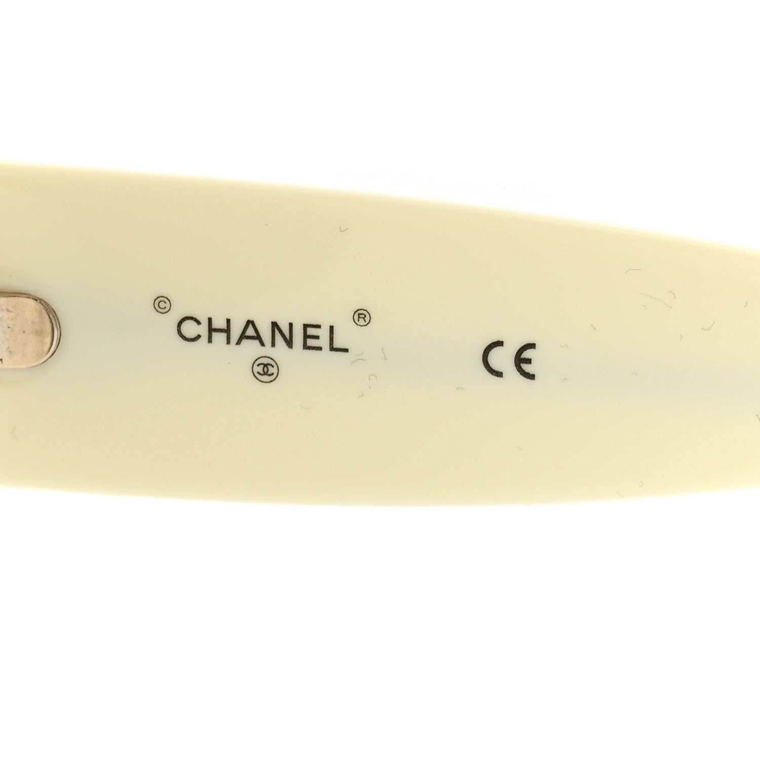 Chanel Acetate Shield Sunglasses 71476-A White 5 of 8