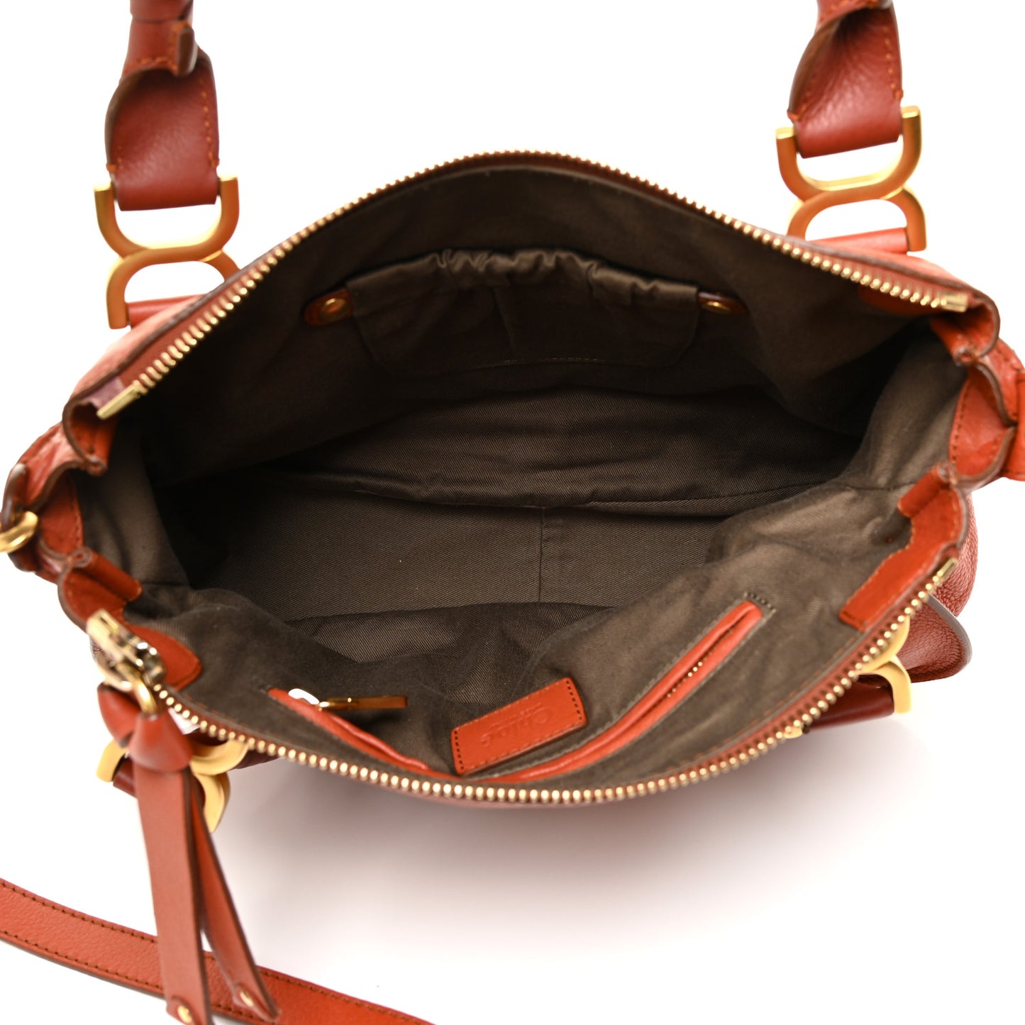 Calfskin Small Marcie Satchel Maple Leaf