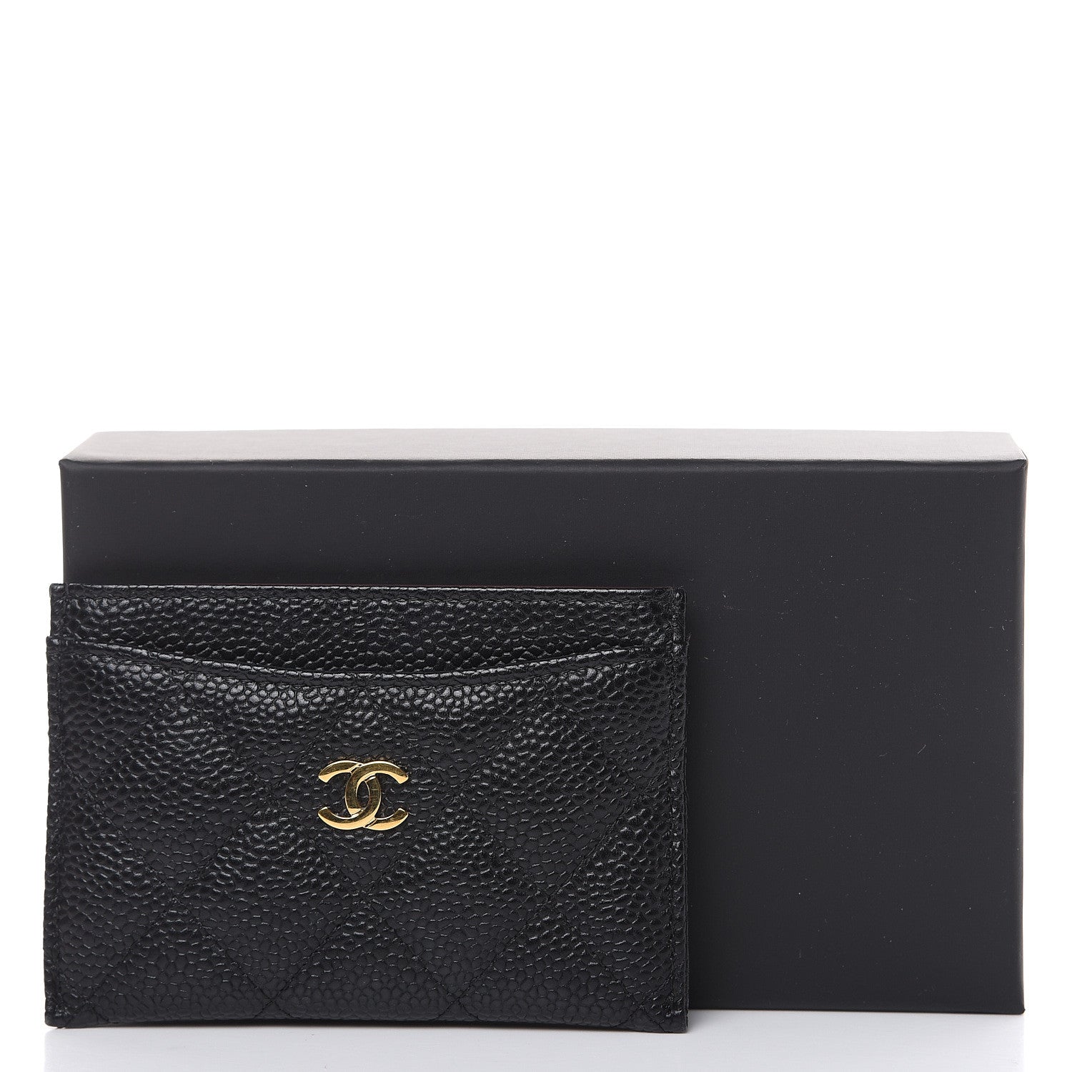 Chanel Caviar Quilted Card Holder Black 9 of 9