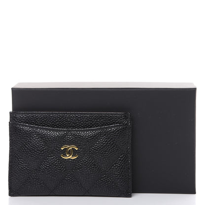 Chanel Caviar Quilted Card Holder Black 9 of 9