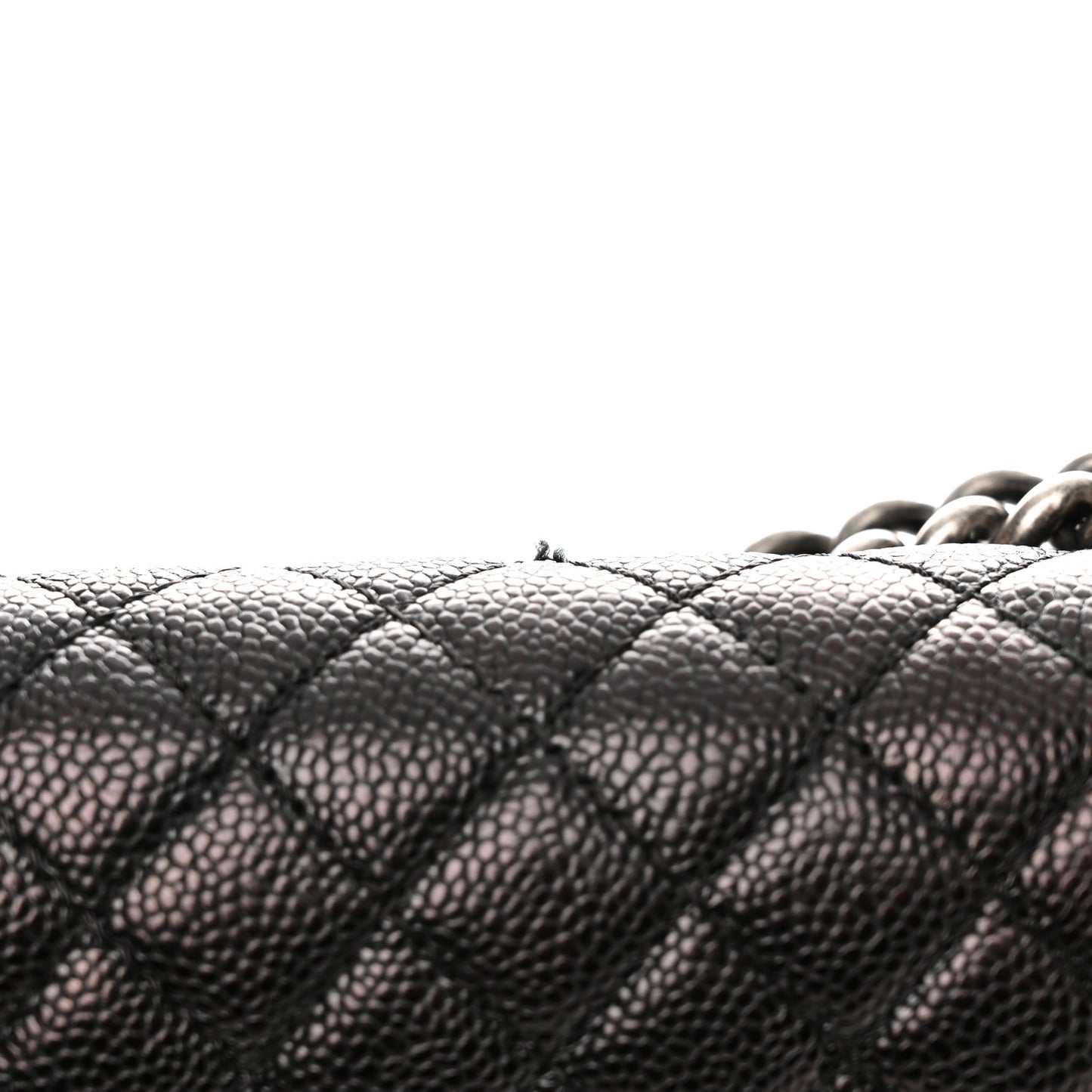 Caviar Quilted Large Boy Flap Black
