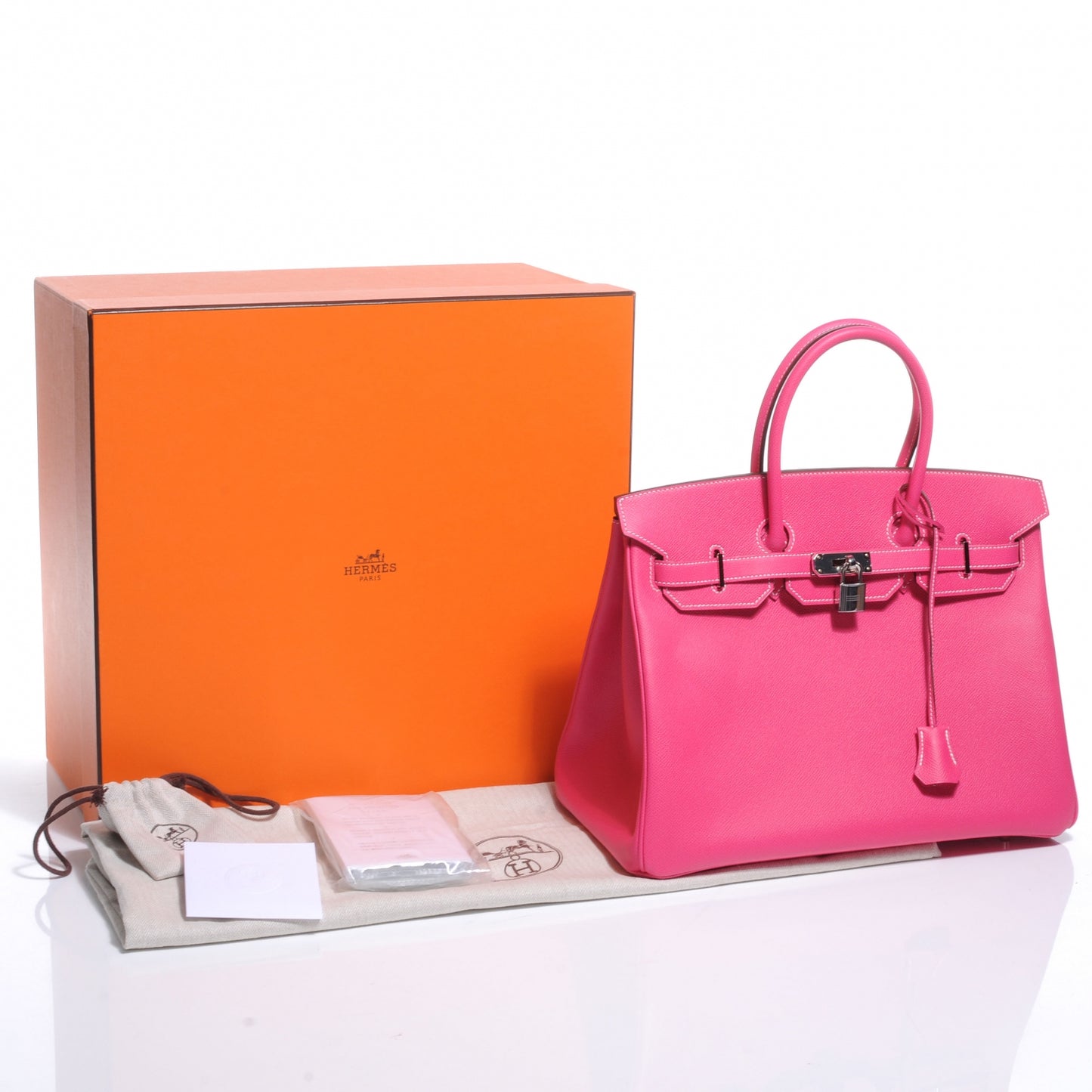 Epsom Birkin 35 Rose Tyrien