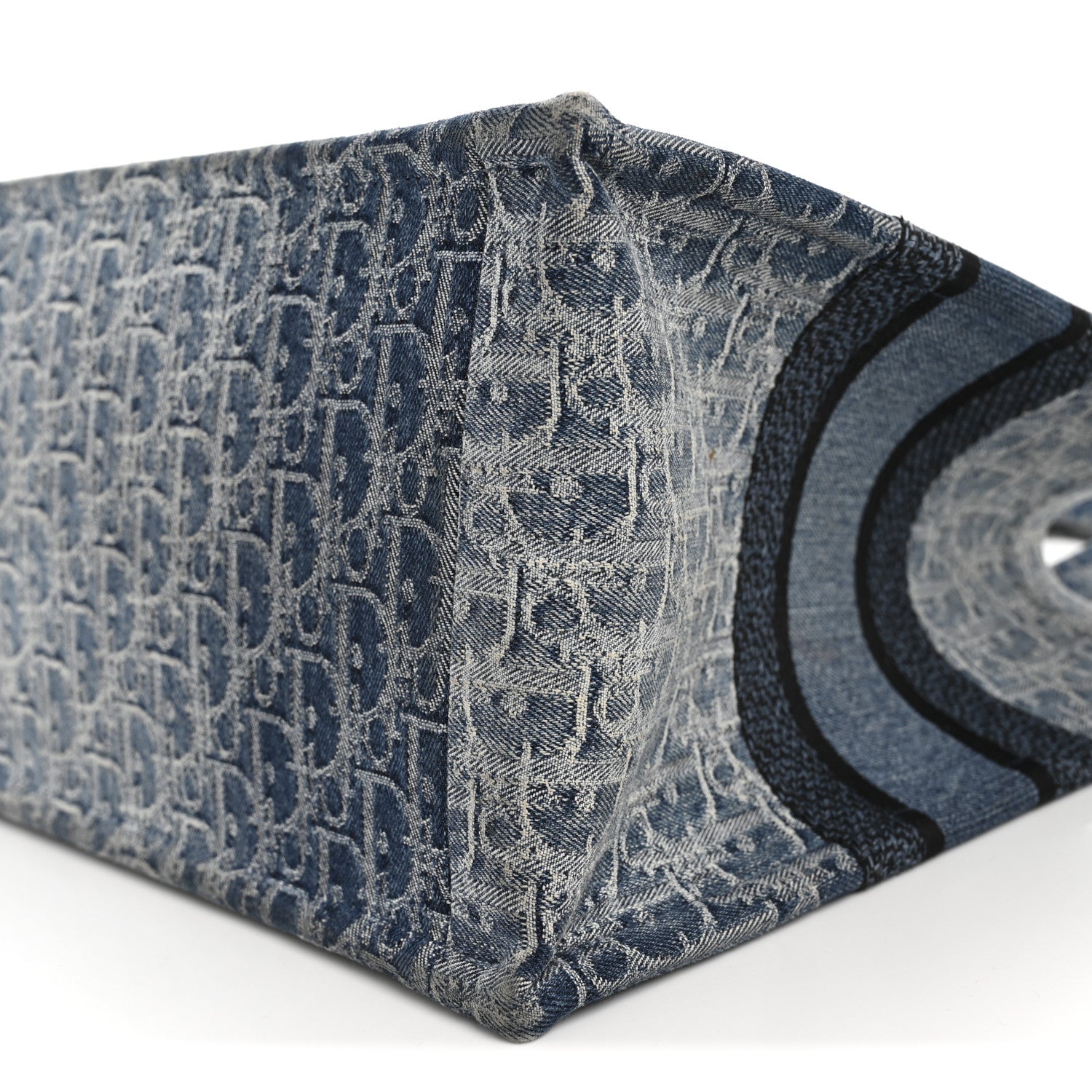 Christian Dior Oblique Denim Medium Book Tote Blue 10 of 11