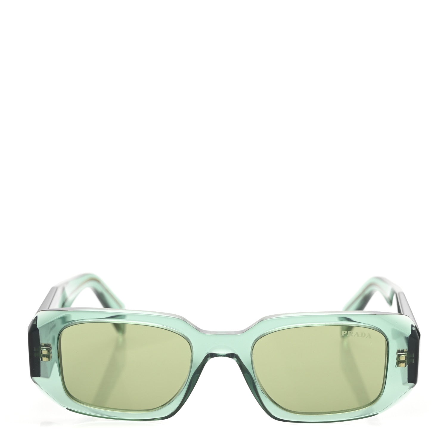 Prada Acetate Symbole Sunglasses SPR 17W Sage Green 2 of 8