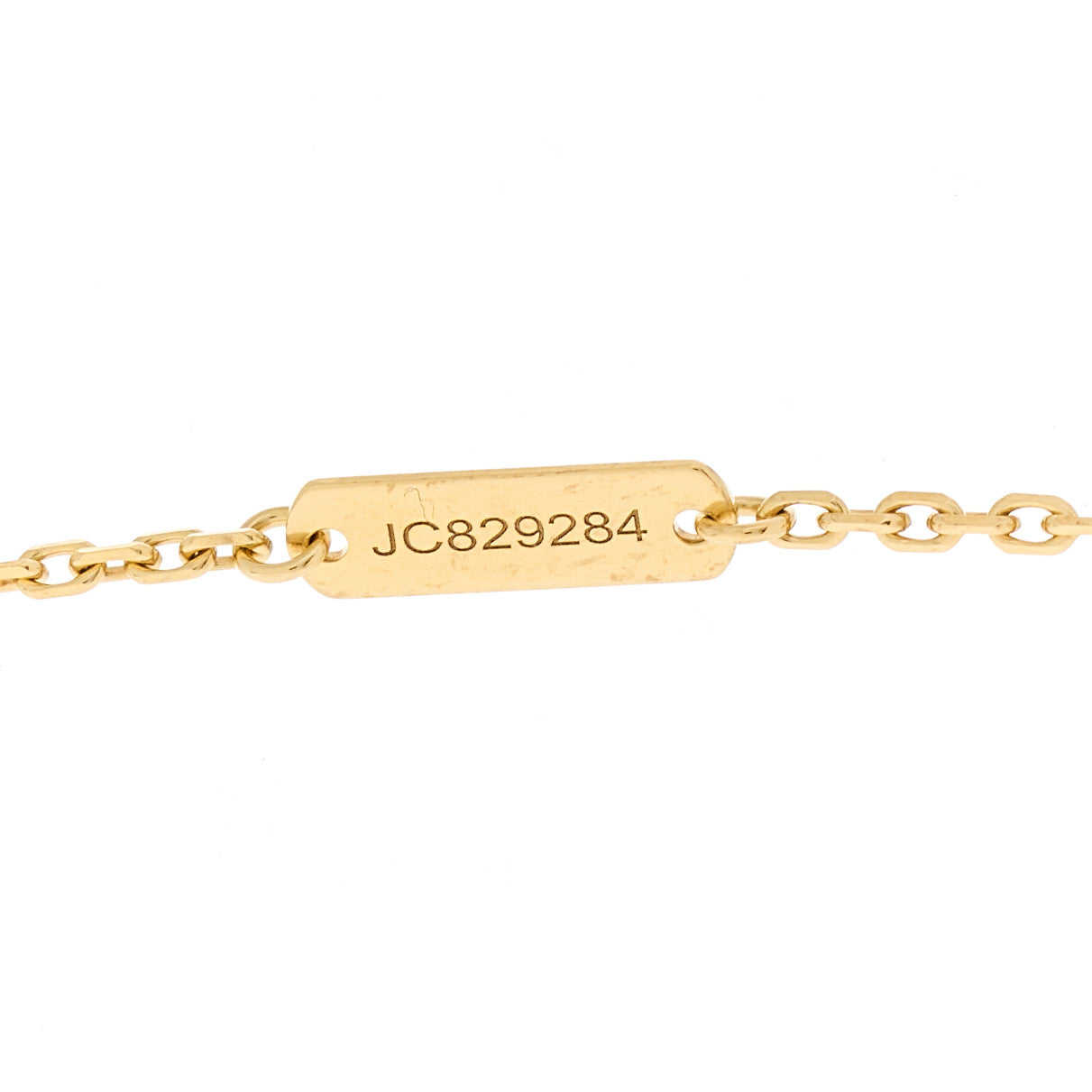 18K Yellow Gold Black Onyx Vintage Alhambra Pendant Necklace