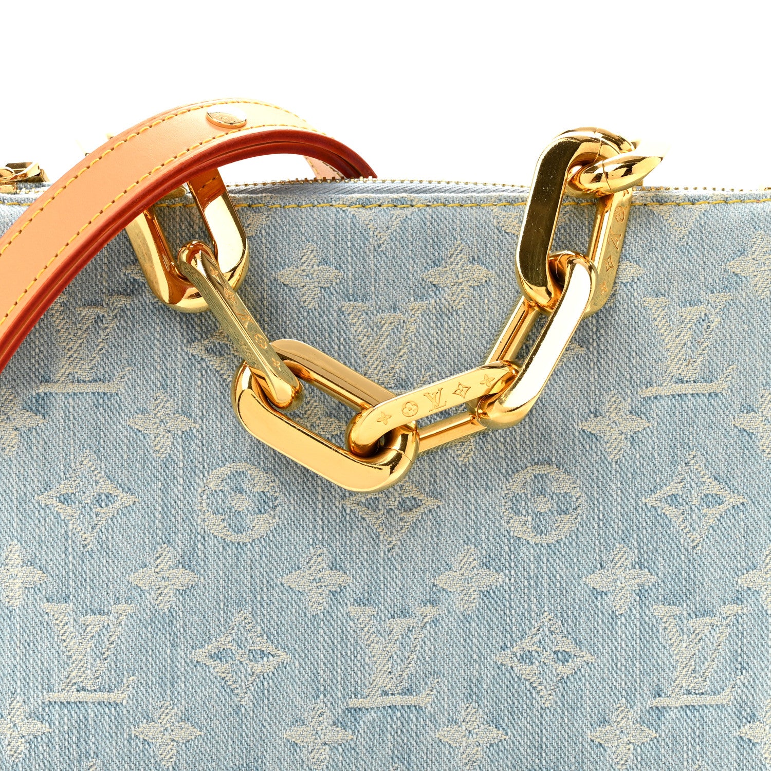 Louis Vuitton Monogram Denim Coussin BB Sky Blue 8 of 13