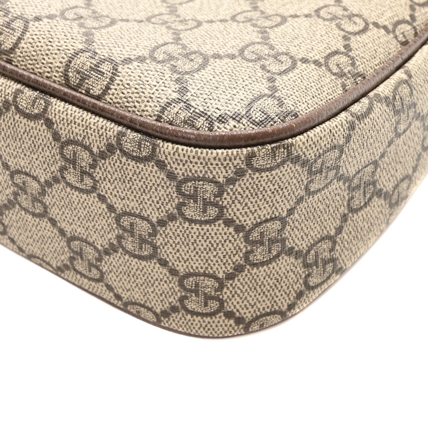 Gucci GG Supreme Monogram Textured Dollar Calfskin Web Small Ophidia GG Handbag Beige Ebony New Acero 10 of 10