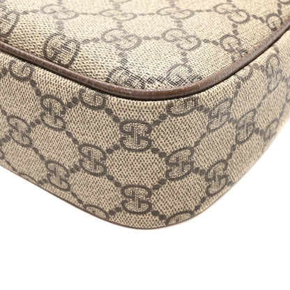 Gucci GG Supreme Monogram Textured Dollar Calfskin Web Small Ophidia GG Handbag Beige Ebony New Acero 10 of 10