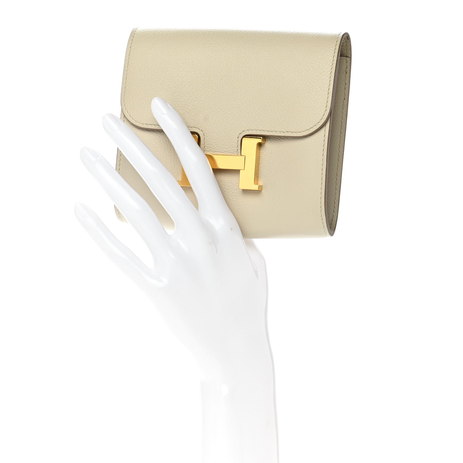 Hermes Evercolor Constance Compact Passant Wallet Beton 2 of 11