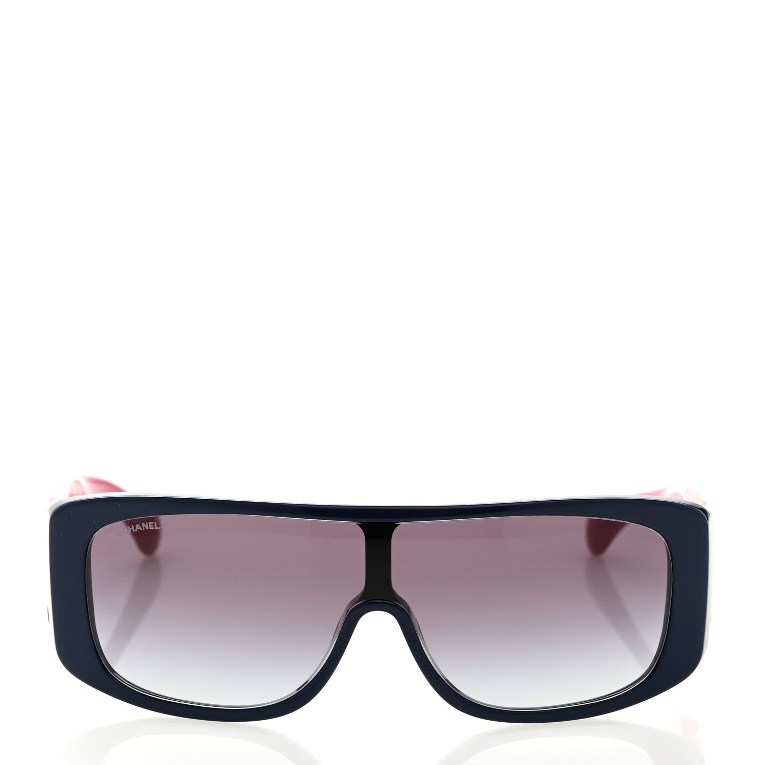 Chanel Acetate Shield Sunglasses 71466-A Blue Pink 2 of 8
