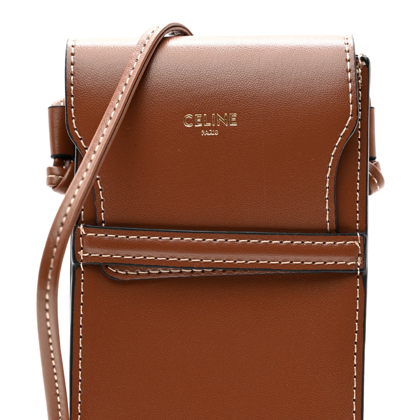 Smooth Calfskin Sunglasses Pouch Tan