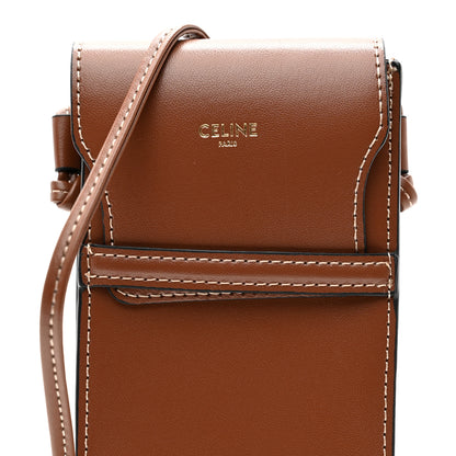 Celine Smooth Calfskin Sunglasses Pouch Tan 6 of 12