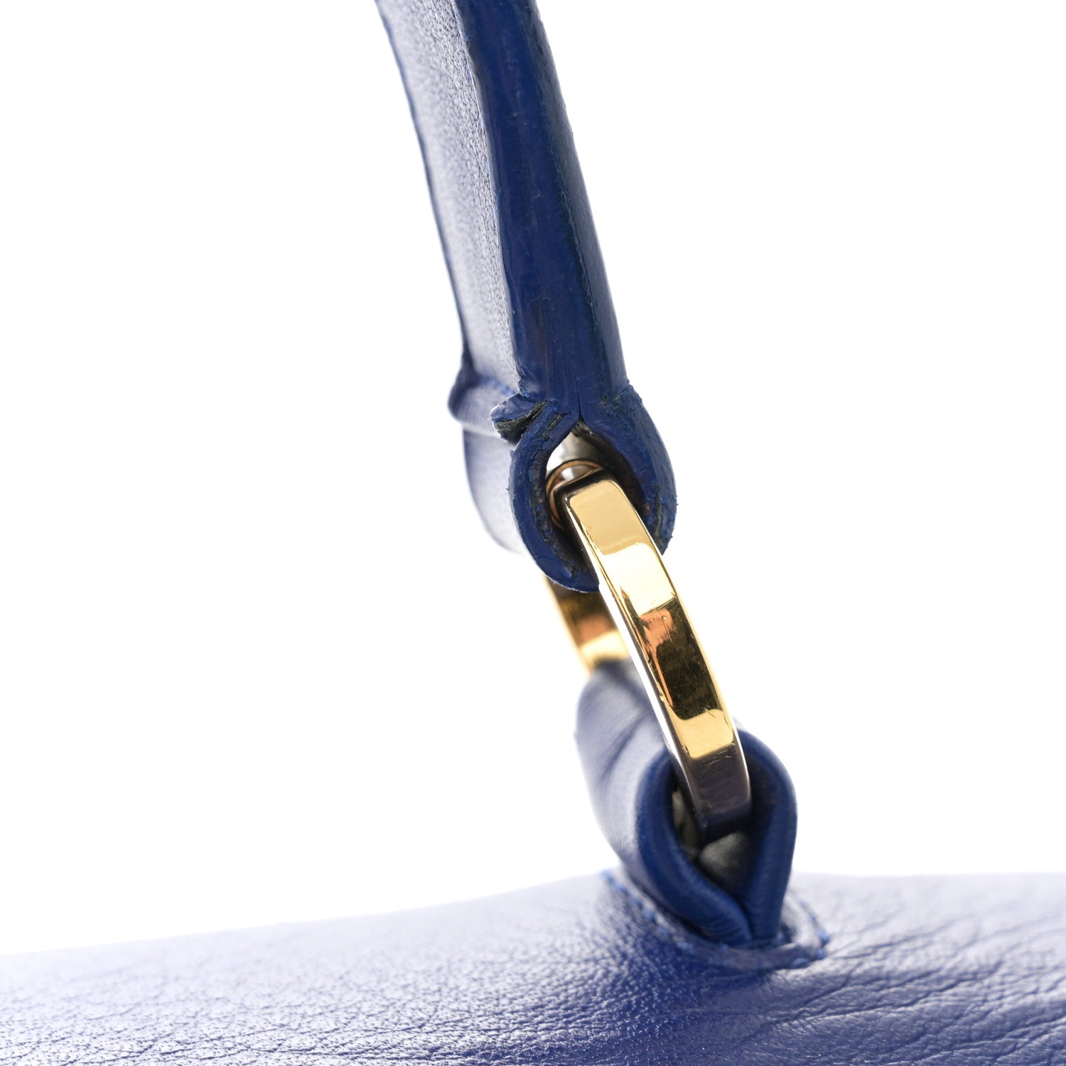 Saint Laurent Calfskin Canvas Medium Muse Two Blue 13 of 13