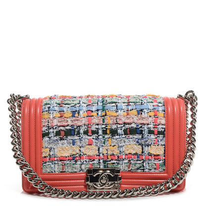 Chanel Lambskin Tweed Medium Boy Flap Multicolor 1 of 9