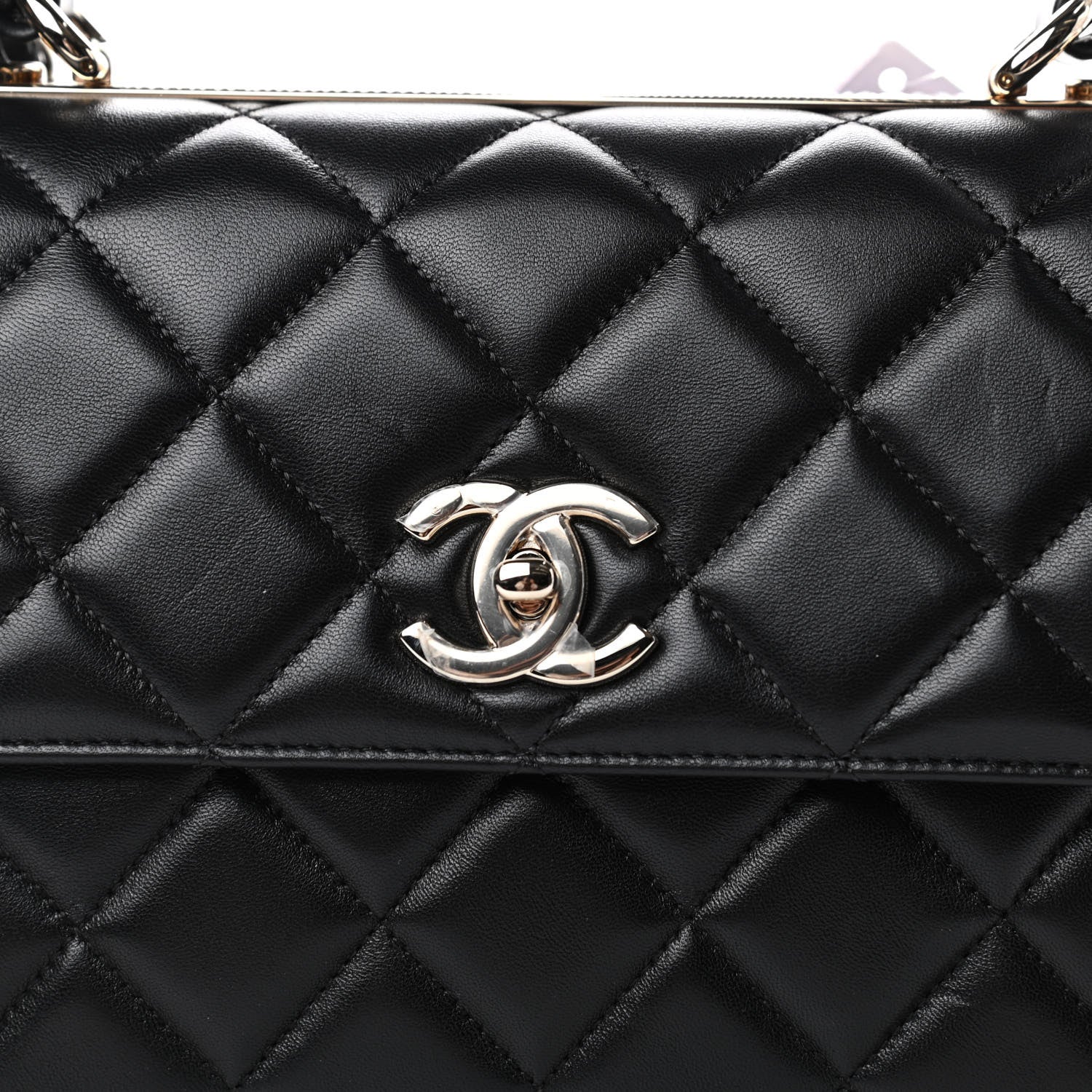 Chanel Lambskin Quilted Small Trendy CC Dual Handle Flap Bag Black 10 of 11