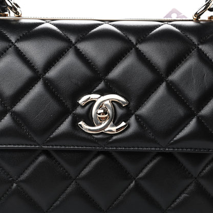 Chanel Lambskin Quilted Small Trendy CC Dual Handle Flap Bag Black 10 of 11