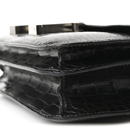 Hermes Shiny Alligator Constance 18 Black 9 of 9