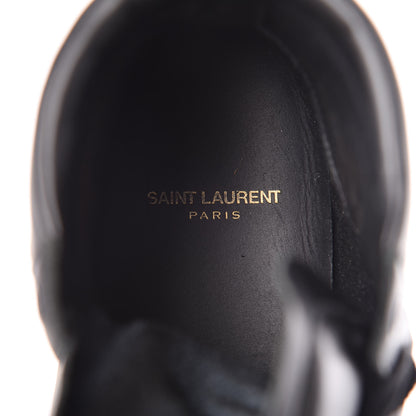 Saint Laurent Calfskin Mens Court Classic SL/10H High Top Sneakers 43 Black White 9 of 10